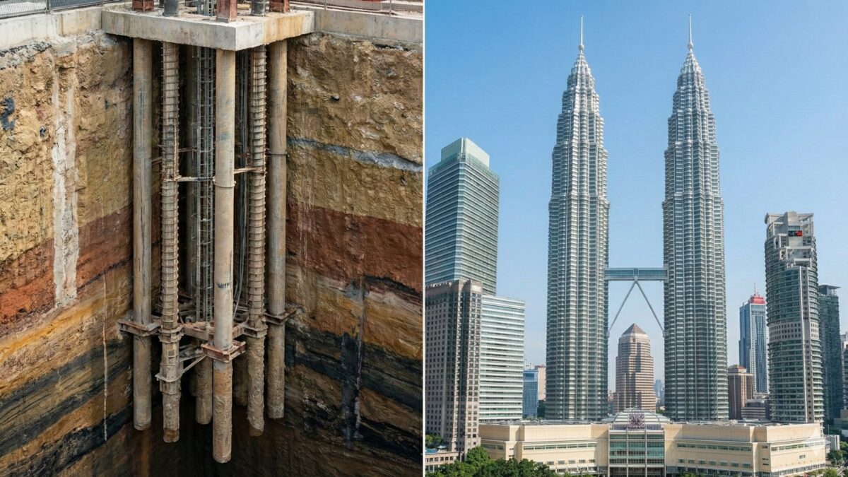 マレーシア ツイン タワー 傾き1