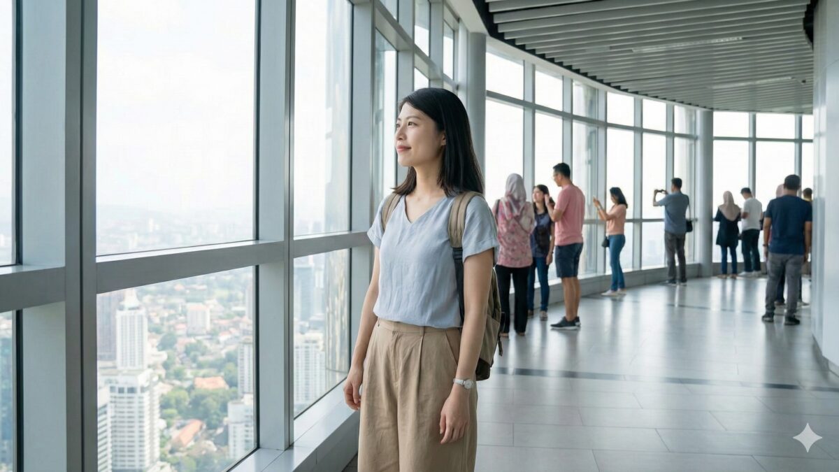 マレーシア ツイン タワー 傾き3