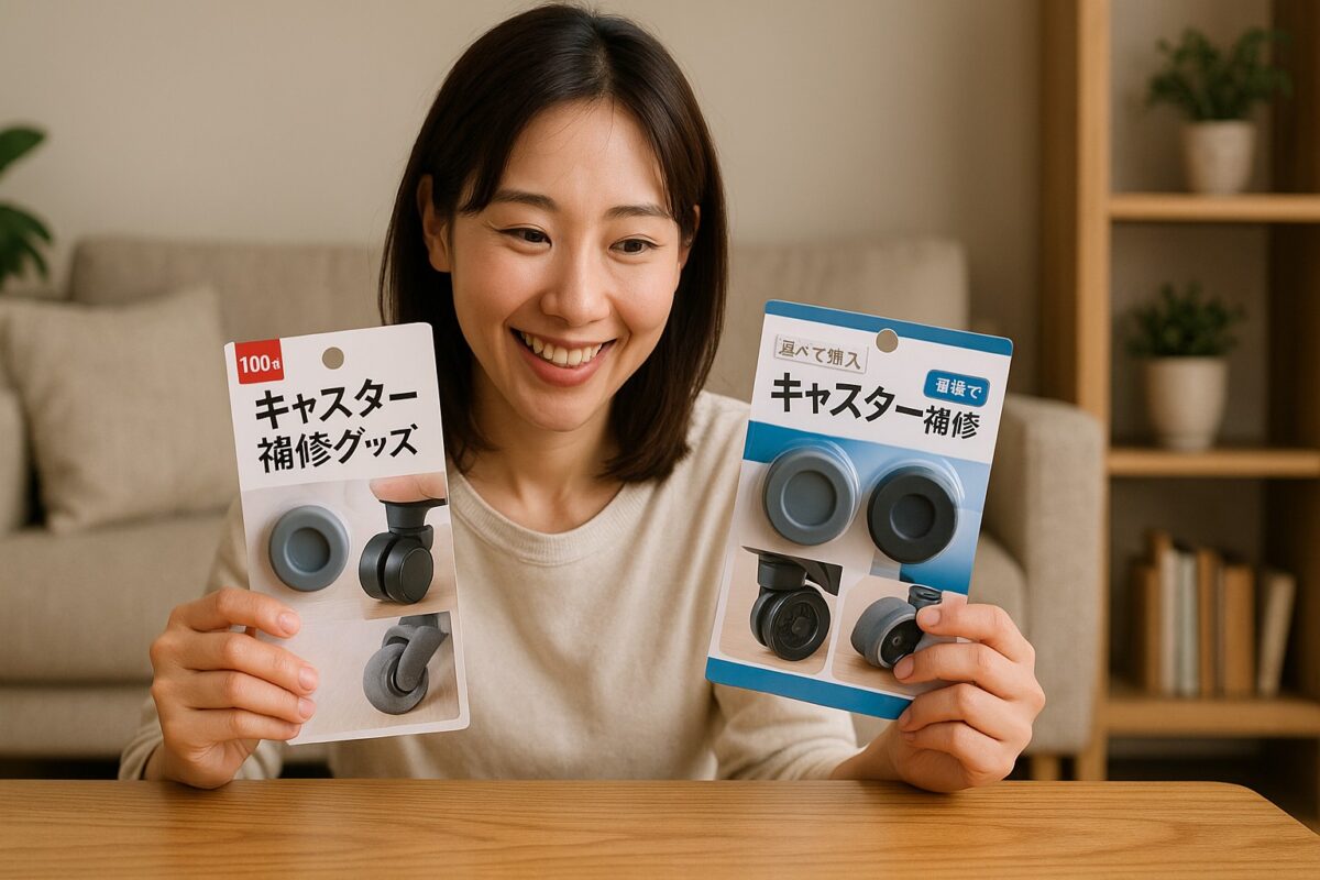 100均と通販のキャスターゴムを比較