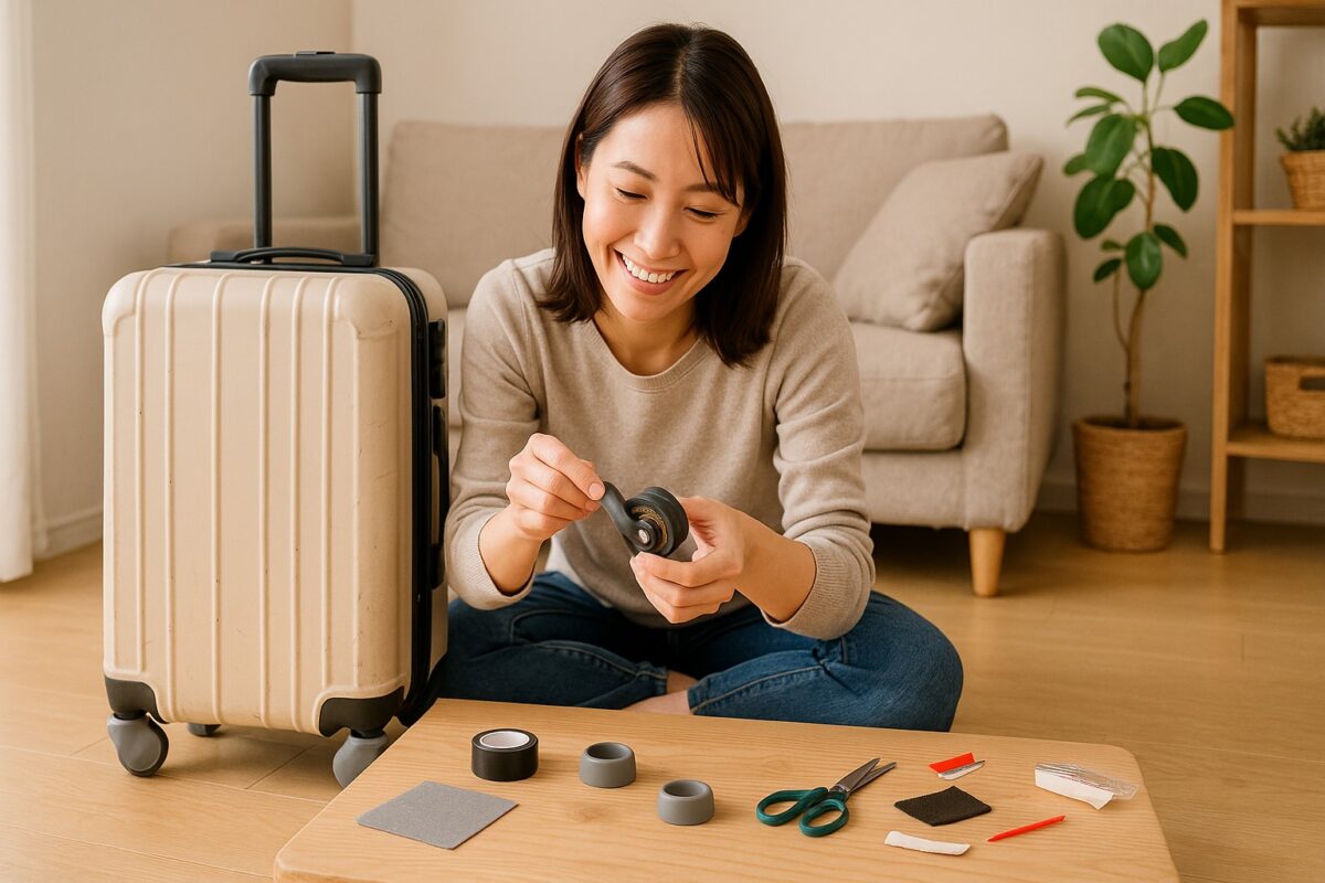 スーツケースキャスターの修理・補修方法