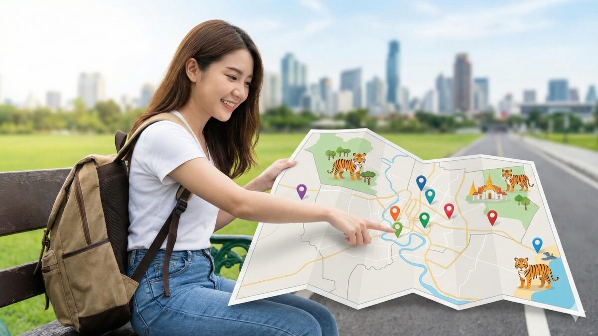 バンコク 虎と写真1